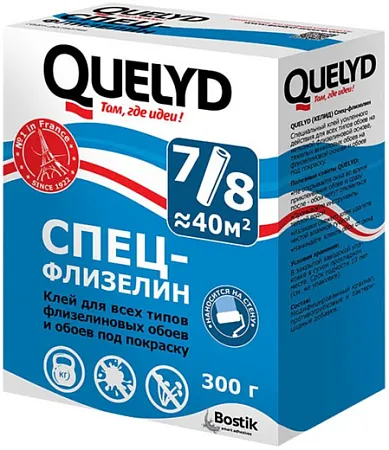 Quelyd Спец-Флизелин клей для всех видов флизелиновых обоев любой ширины Quelyd Спец-Флизелин клей для всех видов флизелиновых обоев любой ширины недорого с доставкой