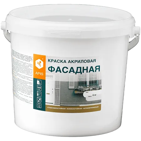 Краска акриловая APIS фасадная Краска акриловая APIS фасадная недорого с доставкой
