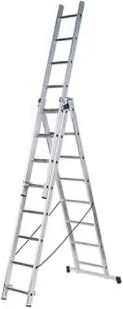 Вихрь лестница алюминиевая трехсекционная Вихрь лестница алюминиевая трехсекционная