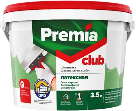 Ярославские Краски Premia Club шпатлевка латексная для внутренних работ Ярославские Краски Premia Club шпатлевка латексная для внутренних работ