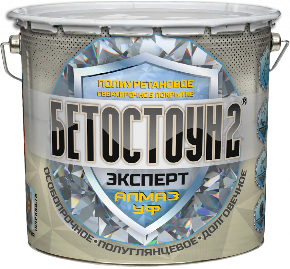 Бетостоун-2 Эксперт «Алмаз» (УФ) (полиуретановая УФ-стойкая эмаль для бетонных полов) Бетостоун-2 Эксперт «Алмаз» (УФ) (полиуретановая УФ-стойкая эмаль для бетонных полов) недорого с доставкой
