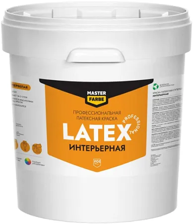 Master Farbe Professional Latex краска профессиональная латексная интерьерная Master Farbe Professional Latex краска профессиональная латексная интерьерная недорого с доставкой