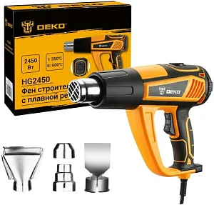 Deko HG2450 фен строительный с плавной регулировкой недорого с доставкой