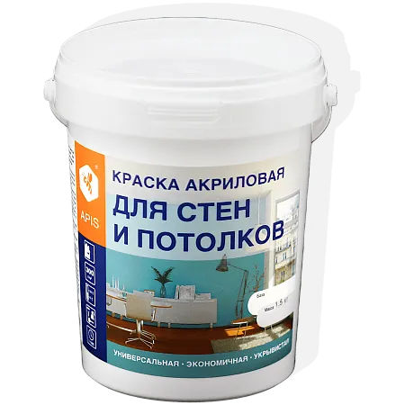 Краска акриловая APIS для стен и потолков Краска акриловая APIS для стен и потолков