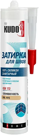 Kudo Home герметик-затирка для швов силиконовый санитарный Kudo Home герметик-затирка для швов силиконовый санитарный