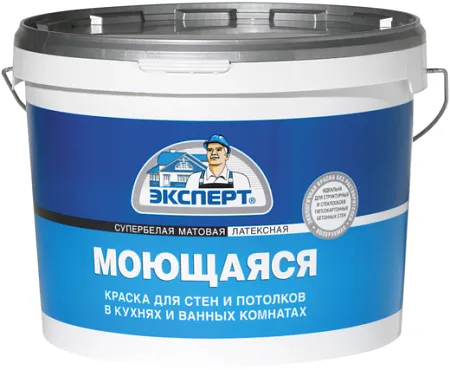 Эксперт Моющаяся супербелая водоэмульсионная латексная краска Эксперт Моющаяся супербелая водоэмульсионная латексная краска недорого с доставкой