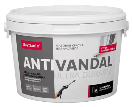 Bayramix Ultra Durable Antivandal силиконовая краска для фасадов зданий балконов Bayramix Ultra Durable Antivandal силиконовая краска для фасадов зданий балконов недорого с доставкой