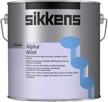 Sikkens Wood Coatings Alpha Alize декоративное покрытие для стен с металлизированным эффектом Sikkens Wood Coatings Alpha Alize декоративное покрытие для стен с металлизированным эффектом