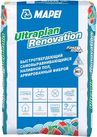 Mapei Ultraplan Renovation самовыравнивающийся наливной пол армированный фиброй Mapei Ultraplan Renovation самовыравнивающийся наливной пол армированный фиброй недорого с доставкой