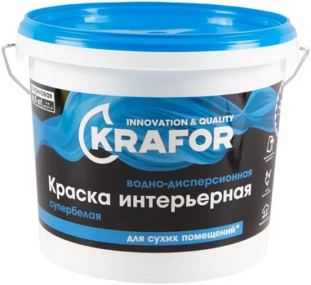 Крафор водно-дисперсионная краска акриловая интерьерная Крафор водно-дисперсионная краска акриловая интерьерная