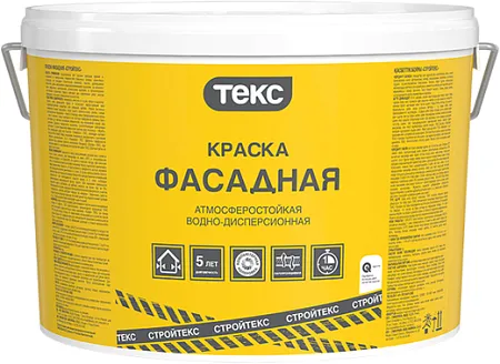 Текс Стройтекс краска фасадная атмосферостойкая водно-дисперсионная Текс Стройтекс краска фасадная атмосферостойкая водно-дисперсионная