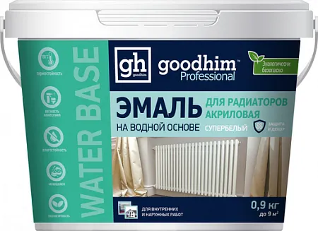 Goodhim эмаль для радиаторов акриловая на водной основе Goodhim эмаль для радиаторов акриловая на водной основе недорого с доставкой