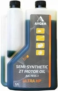 Ayger Semi-Synthetic 2T Motor Oil масло полусинтетическое для двухтактных двигателей недорого с доставкой