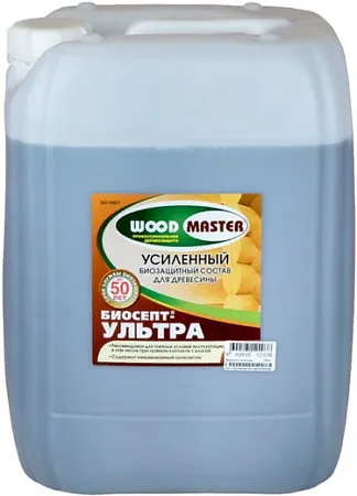 Woodmaster Биосепт-Ультра биозащитный состав для усиленной защиты древесины Woodmaster Биосепт-Ультра биозащитный состав для усиленной защиты древесины