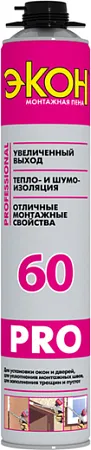 Экон PRO 60 монтажная пена Экон PRO 60 монтажная пена недорого с доставкой