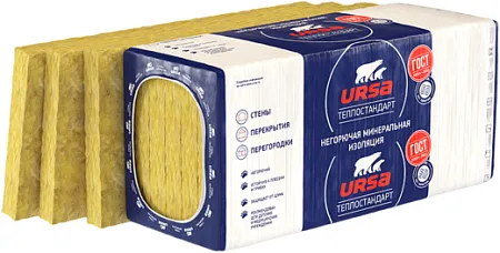 Урса Geo Теплостандарт негорючая минеральная изоляция плита Урса Geo Теплостандарт негорючая минеральная изоляция плита