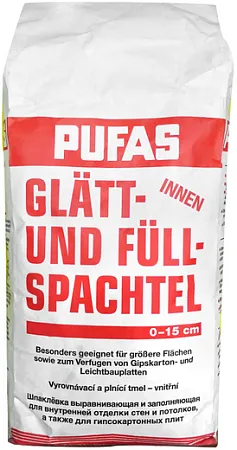 Пуфас Glatt- und Full Spachtel шпаклевка выравнивающая и заполняющая Пуфас Glatt- und Full Spachtel шпаклевка выравнивающая и заполняющая