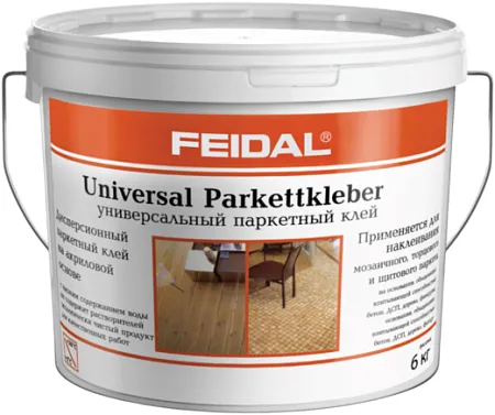 Feidal Parkettkleber Profi универсальный паркетный клей на водно-дисперсионной основе Feidal Parkettkleber Profi универсальный паркетный клей на водно-дисперсионной основе недорого с доставкой