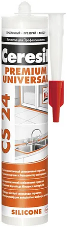 Ceresit CS 24 Silicone Premium универсальный высокоэластичный силиконовый герметик Ceresit CS 24 Silicone Premium универсальный высокоэластичный силиконовый герметик