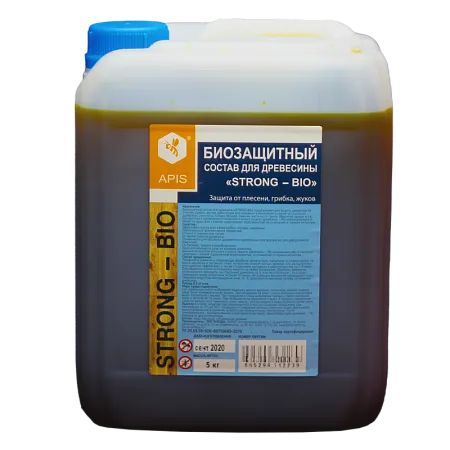 Невымываемый антисептик для дерева APIS Strong-BIO Невымываемый антисептик для дерева APIS Strong-BIO