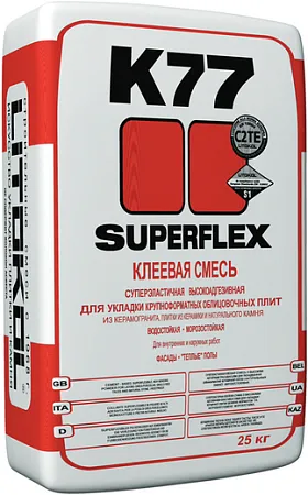 Литокол Superflex K77 клеевая смесь для укладки крупноформатных облицовочных плит Литокол Superflex K77 клеевая смесь для укладки крупноформатных облицовочных плит