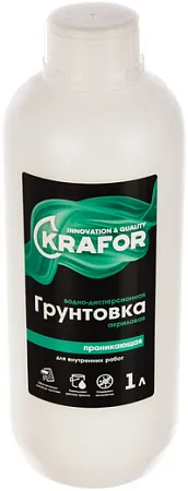 Крафор грунтовка акриловая проникающая для внутренних работ Крафор грунтовка акриловая проникающая для внутренних работ