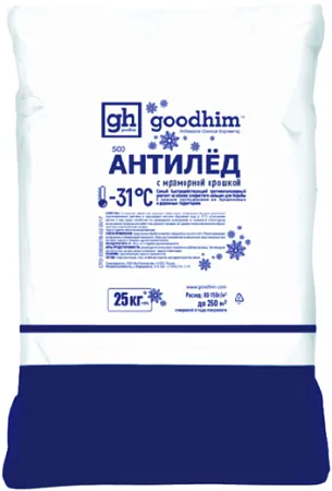 Goodhim 500 G антигололедный реагент антилед с мраморной крошкой Goodhim 500 G антигололедный реагент антилед с мраморной крошкой