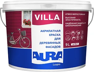 Аура Luxpro Villa краска для деревянных фасадов акрилатная недорого с доставкой