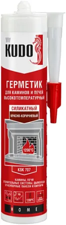 Kudo Home герметик для каминов и печей высокотемпературный 1200°C Kudo Home герметик для каминов и печей высокотемпературный 1200°C