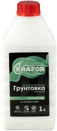 Крафор водно-дисперсионная грунтовка акриловая проникающая Крафор водно-дисперсионная грунтовка акриловая проникающая