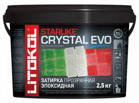 Литокол Starlike Crystal Evo затирка эпоксидная двухкомпонентная с эффектом хамелеон Литокол Starlike Crystal Evo затирка эпоксидная двухкомпонентная с эффектом хамелеон