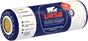 Урса Geo Теплостандарт негорючая минеральная изоляция рулон недорого с доставкой