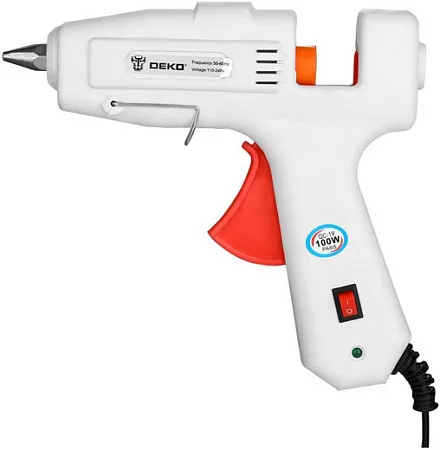 Deko DKGG100 SET 4 термопистолет клеевой с подставкой с набором стержней Deko DKGG100 SET 4 термопистолет клеевой с подставкой с набором стержней недорого с доставкой