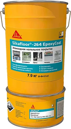 Sika Sikafloor 264 Epoxyсoat двухкомпонентное эпоксидное напольное покрытие Sika Sikafloor 264 Epoxyсoat двухкомпонентное эпоксидное напольное покрытие недорого с доставкой