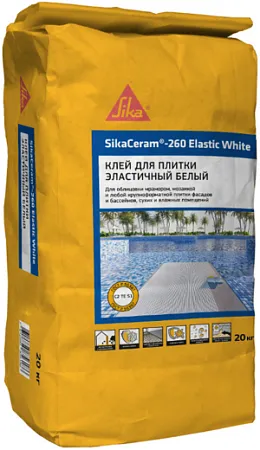 Sika Sikaceram-260 Elastic White клей для плитки эластичный Sika Sikaceram-260 Elastic White клей для плитки эластичный недорого с доставкой
