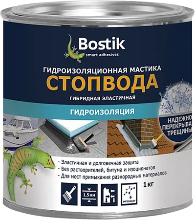 Bostik Стопвода гидроизоляционная мастика на основе SMP-полимера Bostik Стопвода гидроизоляционная мастика на основе SMP-полимера