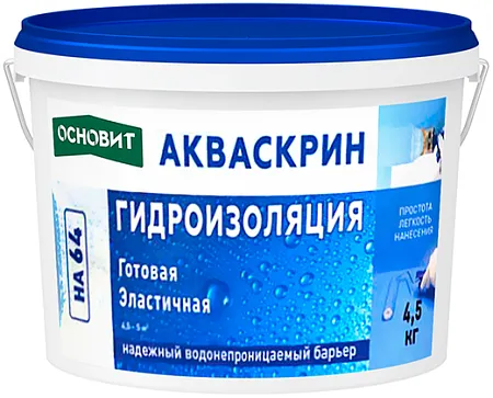 Основит Акваскрин HA 64 гидроизоляция готовая эластичная Основит Акваскрин HA 64 гидроизоляция готовая эластичная недорого с доставкой