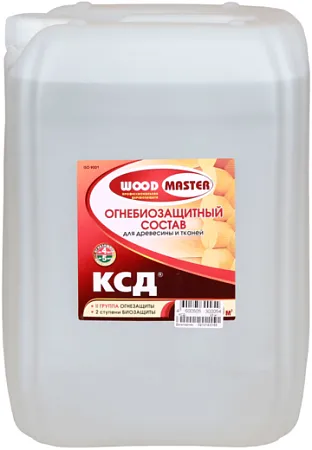 Woodmaster КСД огнебиозащитный состав для древесины и тканей Woodmaster КСД огнебиозащитный состав для древесины и тканей