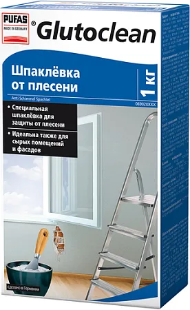 Пуфас Glutoclean Anti Schimmel Spachtel шпаклевка от плесени Пуфас Glutoclean Anti Schimmel Spachtel шпаклевка от плесени недорого с доставкой