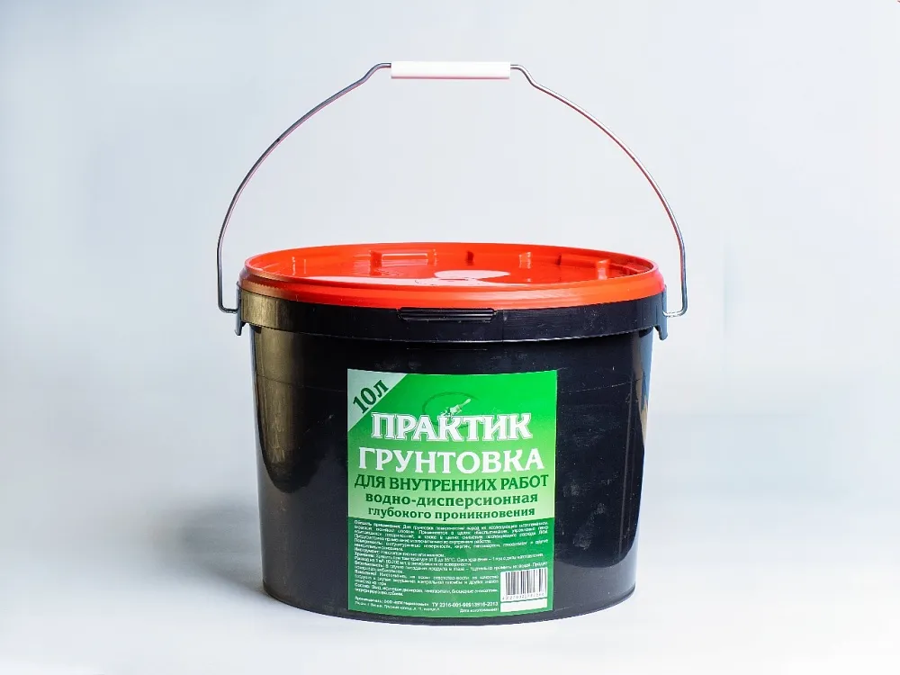 Грунтовка ПРАКТИК для внутренних работ глубокого проникновения Грунтовка ПРАКТИК для внутренних работ глубокого проникновения недорого с доставкой