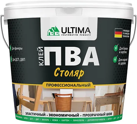 Ultima ПВА Столяр клей универсальный Ultima ПВА Столяр клей универсальный
