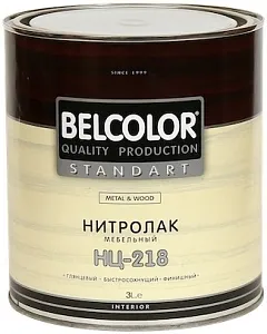 Belcolor Standart НЦ-218 Metal &amp; Wood нитролак мебельный недорого с доставкой