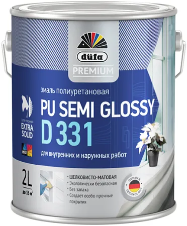 Dufa Premium PU Semi Glossy D 331 эмаль полиуретановая для внутренних и наружных работ Dufa Premium PU Semi Glossy D 331 эмаль полиуретановая для внутренних и наружных работ недорого с доставкой