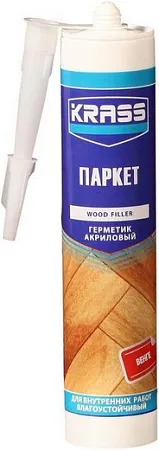 Krass Паркет герметик акриловый по дереву влагоустойчивый Krass Паркет герметик акриловый по дереву влагоустойчивый