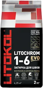 Литокол Litochrom 1-6 Evo цветная цементная затирка для швов недорого с доставкой