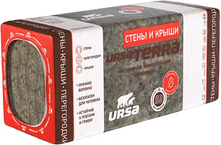 Урса Terra 36 PN Стены и Крыши негорючая минеральная изоляция Урса Terra 36 PN Стены и Крыши негорючая минеральная изоляция недорого с доставкой