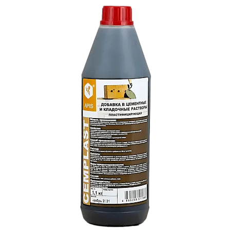 Пластификатор APIS CEMPLAST добавка в штукатурные и кладочные растворы Пластификатор APIS CEMPLAST добавка в штукатурные и кладочные растворы