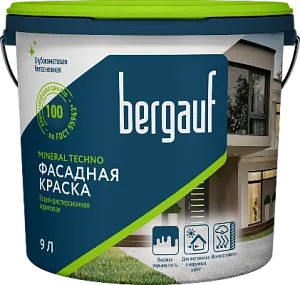 MINERAL TECHNO Краска водно-дисперсионная акриловая для фасадных работ недорого с доставкой