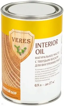 Veres Interior Oil натуральное масло с твердым воском для внутренних работ Veres Interior Oil натуральное масло с твердым воском для внутренних работ
