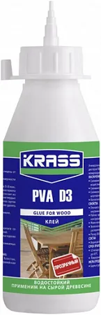 Krass ПВА PVA D3 клей для древесины водостойкий Krass ПВА PVA D3 клей для древесины водостойкий